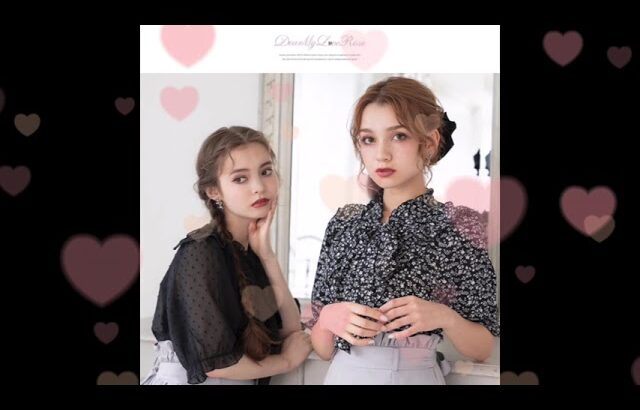 ドビーシフォンor花柄Vフリルリボンブラウス夢展望