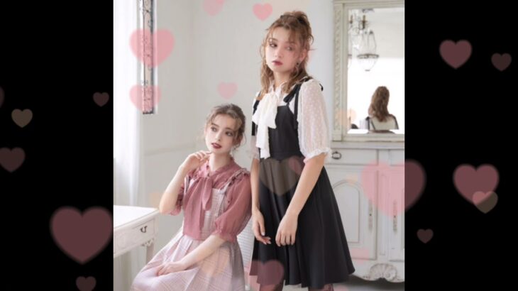 プリーツスカートジャンスカワンピース