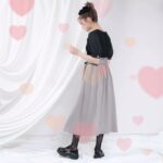 ウエストリボンシンプルスカート