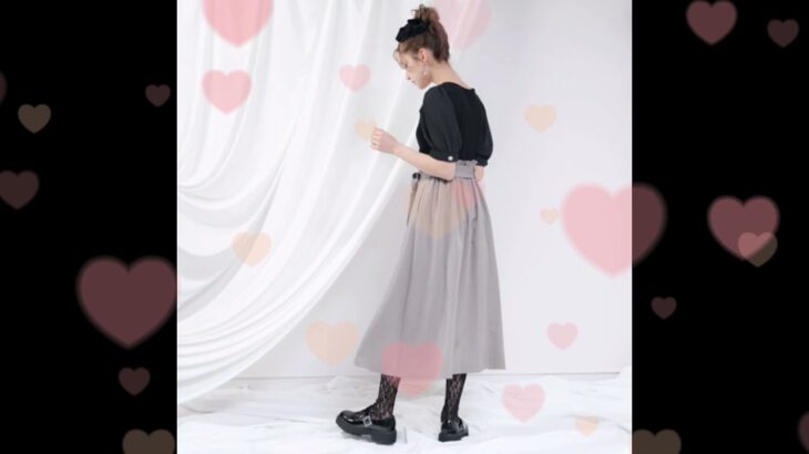 ウエストリボンシンプルスカート