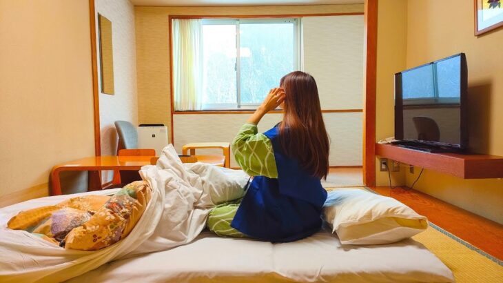 Japan’s Famous Hot Spring/ Noboribetsu Onsen in Hokkaido ♨️ Ryokan, Japanese Inn😴🛌$116